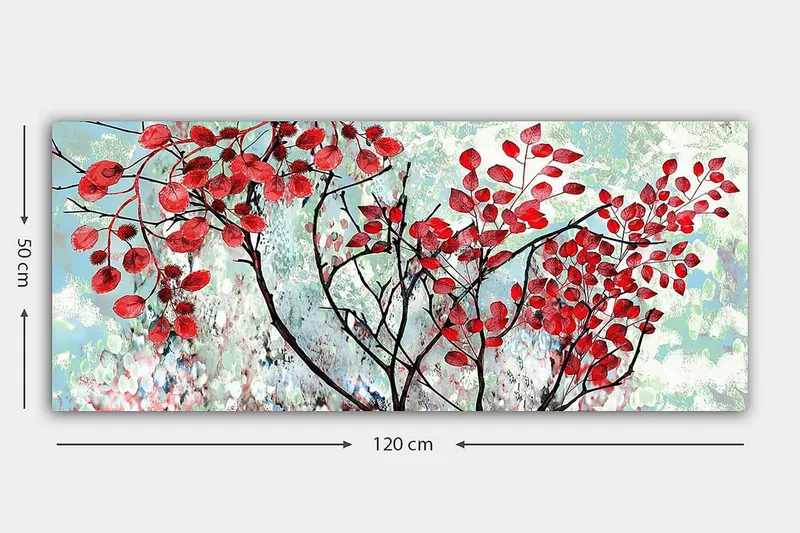 Canvastavla YTY Floral & Botanical Flerfärgad - 120x50 cm - Inredning - Tavlor & posters - Canvastavla