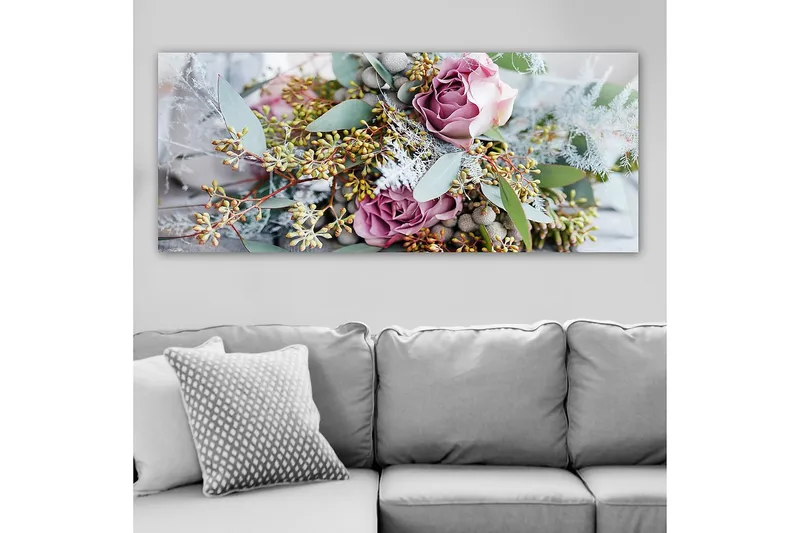 Canvastavla YTY Floral & Botanical Flerfärgad - 120x50 cm - Inredning - Tavlor & posters - Canvastavla