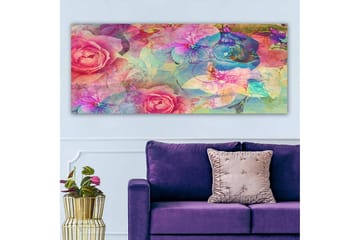 Canvastavla YTY Floral & Botanical Flerfärgad - 120x50 cm - Inredning - Tavlor & posters - Canvastavla
