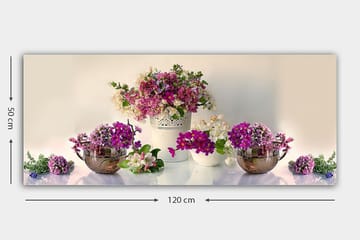 Canvastavla YTY Floral & Botanical Flerfärgad - 120x50 cm - Inredning - Tavlor & posters - Canvastavla