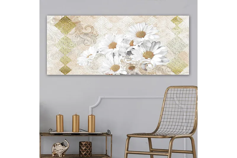Canvastavla YTY Floral & Botanical Flerfärgad - 120x50 cm - Inredning - Tavlor & posters - Canvastavla