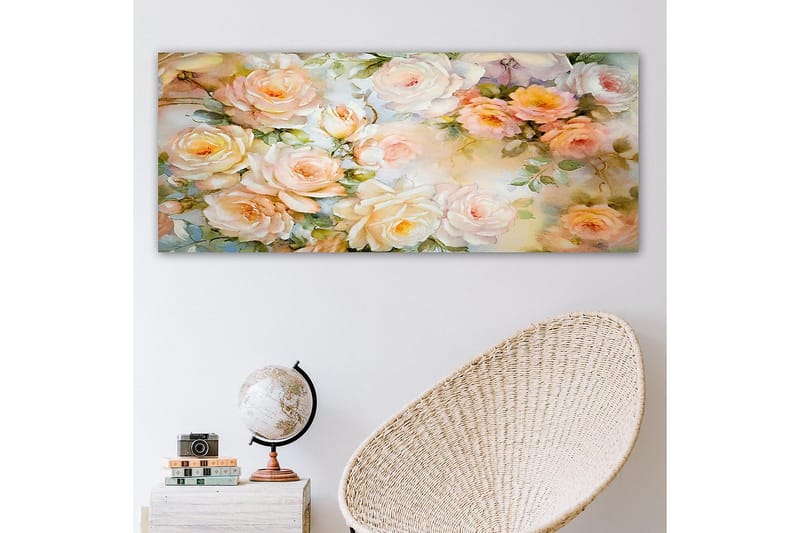 Canvastavla YTY Floral & Botanical Flerfärgad - 120x50 cm - Inredning - Tavlor & posters - Canvastavla