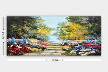 Canvastavla YTY Floral & Botanical Flerfärgad - 120x50 cm - Inredning - Tavlor & posters - Canvastavla