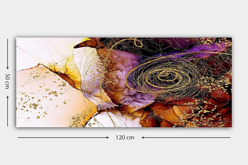 Canvastavla YTY Floral & Botanical Flerfärgad - 120x50 cm - Inredning - Tavlor & posters - Canvastavla
