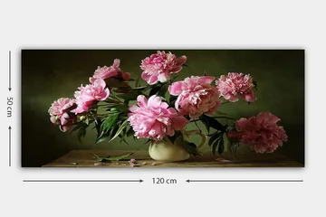 Canvastavla YTY Floral & Botanical Flerfärgad - 120x50 cm - Inredning - Tavlor & posters - Canvastavla