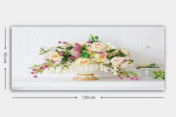 Canvastavla YTY Floral & Botanical Flerfärgad - 120x50 cm - Inredning - Tavlor & posters - Canvastavla