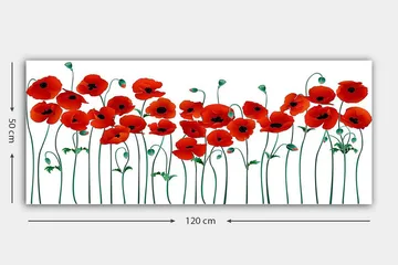 Canvastavla YTY Floral & Botanical Flerfärgad - 120x50 cm - Inredning - Tavlor & posters - Canvastavla