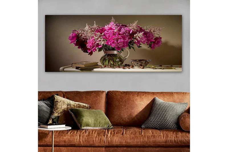 Canvastavla YTY Floral & Botanical Flerfärgad - 120x50 cm - Inredning - Tavlor & posters - Canvastavla