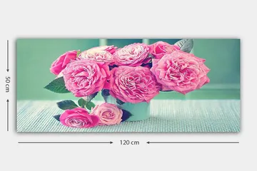 Canvastavla YTY Floral & Botanical Flerfärgad - 120x50 cm - Inredning - Tavlor & posters - Canvastavla