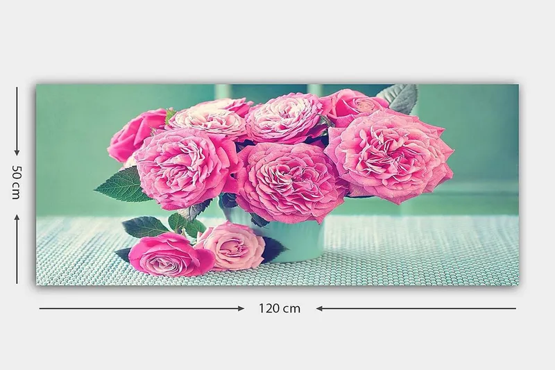 Canvastavla YTY Floral & Botanical Flerfärgad - 120x50 cm - Inredning - Tavlor & posters - Canvastavla