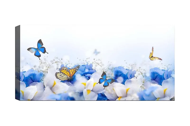 Canvastavla YTY Floral & Botanical Flerfärgad - 120x50 cm - Inredning - Tavlor & posters - Canvastavla
