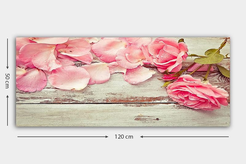 Canvastavla YTY Floral & Botanical Flerfärgad - 120x50 cm - Inredning - Tavlor & posters - Canvastavla