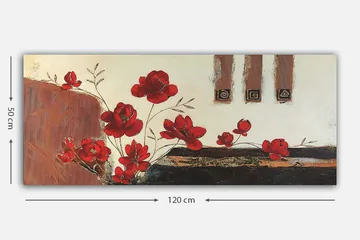 Canvastavla YTY Floral & Botanical Flerfärgad - 120x50 cm - Inredning - Tavlor & posters - Canvastavla