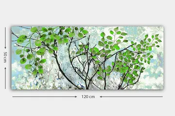 Canvastavla YTY Floral & Botanical Flerfärgad - 120x50 cm - Inredning - Tavlor & posters - Canvastavla