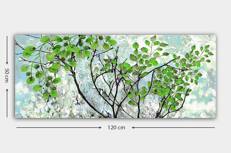 Canvastavla YTY Floral & Botanical Flerfärgad - 120x50 cm - Inredning - Tavlor & posters - Canvastavla