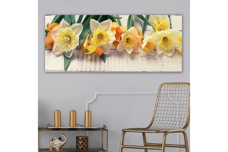 Canvastavla YTY Floral & Botanical Flerfärgad - 120x50 cm - Inredning - Tavlor & posters - Canvastavla