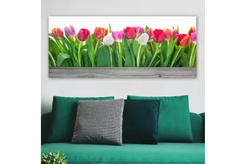 Canvastavla YTY Floral & Botanical Flerfärgad - 120x50 cm - Inredning - Tavlor & posters - Canvastavla