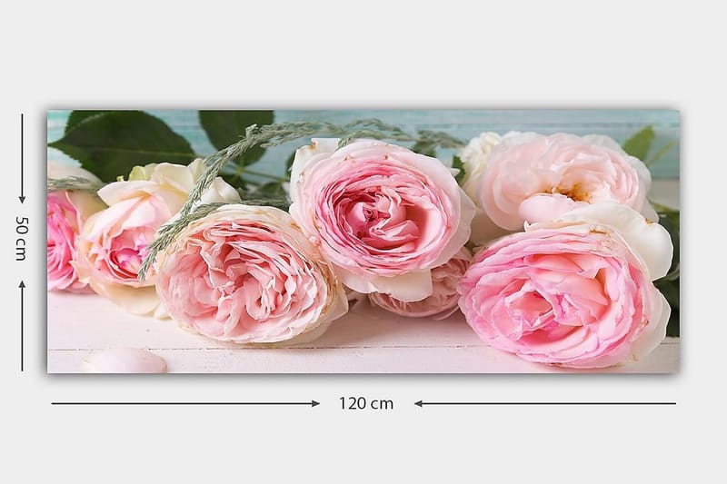 Canvastavla YTY Floral & Botanical Flerfärgad - 120x50 cm - Inredning - Tavlor & posters - Canvastavla