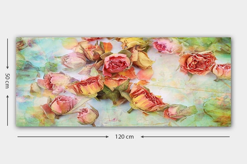 Canvastavla YTY Floral & Botanical Flerfärgad - 120x50 cm - Inredning - Tavlor & posters - Canvastavla