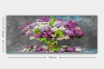 Canvastavla YTY Floral & Botanical Flerfärgad - 120x50 cm - Inredning - Tavlor & posters - Canvastavla