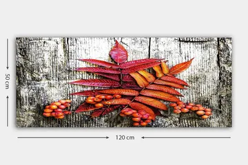 Canvastavla YTY Floral & Botanical Flerfärgad - 120x50 cm - Inredning - Tavlor & posters - Canvastavla