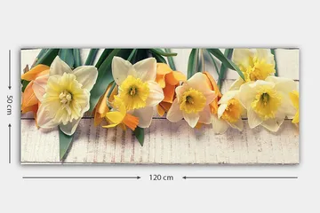 Canvastavla YTY Floral & Botanical Flerfärgad - 120x50 cm - Inredning - Tavlor & posters - Canvastavla
