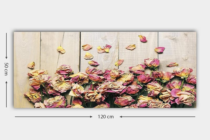Canvastavla YTY Floral & Botanical Flerfärgad - 120x50 cm - Inredning - Tavlor & posters - Canvastavla