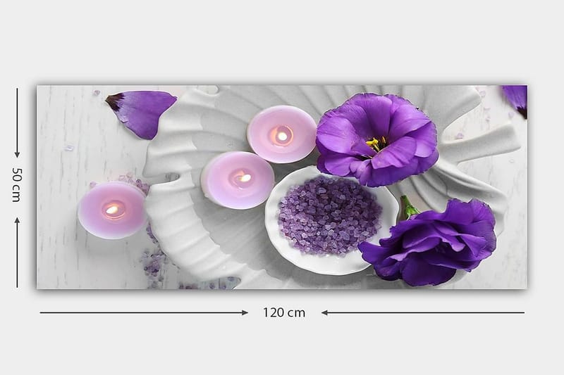 Canvastavla YTY Floral & Botanical Flerfärgad - 120x50 cm - Inredning - Tavlor & posters - Canvastavla