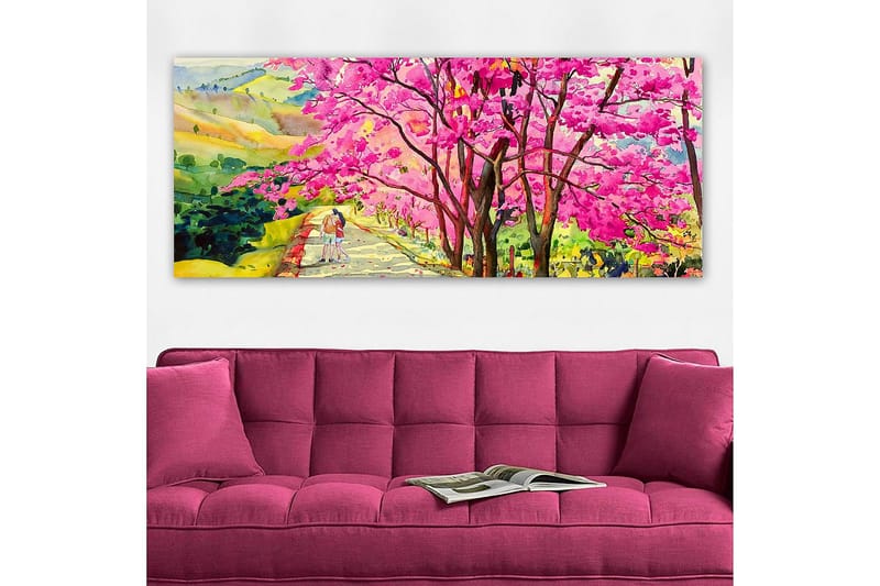 Canvastavla YTY Floral & Botanical Flerfärgad - 120x50 cm - Inredning - Tavlor & posters - Canvastavla