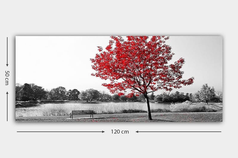 Canvastavla YTY Floral & Botanical Flerfärgad - 120x50 cm - Inredning - Tavlor & posters - Canvastavla