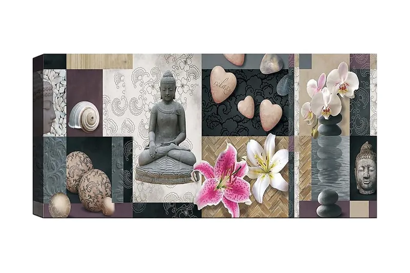 Canvastavla YTY Floral & Botanical Flerfärgad, 120x50 cm