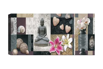 Canvastavla YTY Floral & Botanical Flerfärgad - 120x50 cm - Inredning - Tavlor & posters - Canvastavla