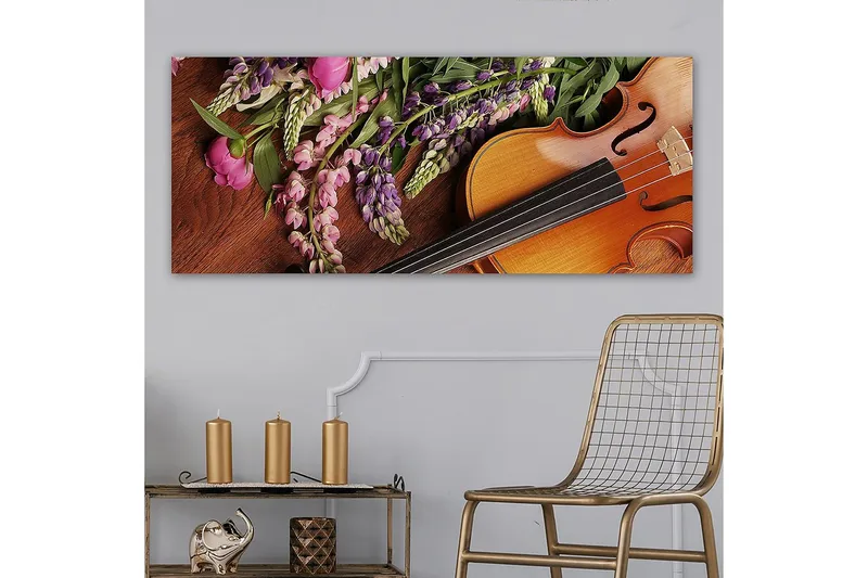 Canvastavla YTY Floral & Botanical Flerfärgad - 120x50 cm - Inredning - Tavlor & posters - Canvastavla