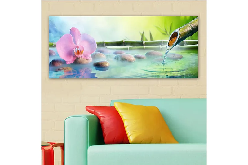 Canvastavla YTY Floral & Botanical Flerfärgad - 120x50 cm - Inredning - Tavlor & posters - Canvastavla