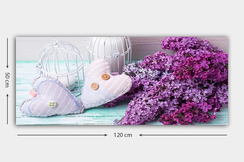 Canvastavla YTY Floral & Botanical Flerfärgad - 120x50 cm - Inredning - Tavlor & posters - Canvastavla