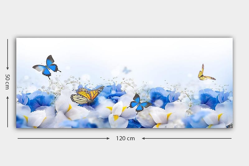 Canvastavla YTY Floral & Botanical Flerfärgad - 120x50 cm - Inredning - Tavlor & posters - Canvastavla