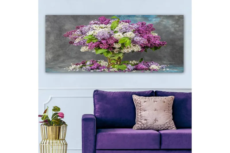 Canvastavla YTY Floral & Botanical Flerfärgad - 120x50 cm - Inredning - Tavlor & posters - Canvastavla