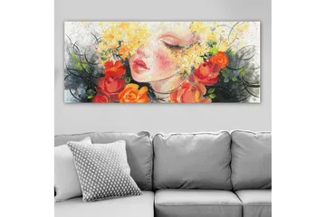 Canvastavla YTY Floral & Botanical Flerfärgad - 120x50 cm - Inredning - Tavlor & posters - Canvastavla