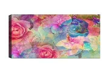 Canvastavla YTY Floral & Botanical Flerfärgad - 120x50 cm - Inredning - Tavlor & posters - Canvastavla