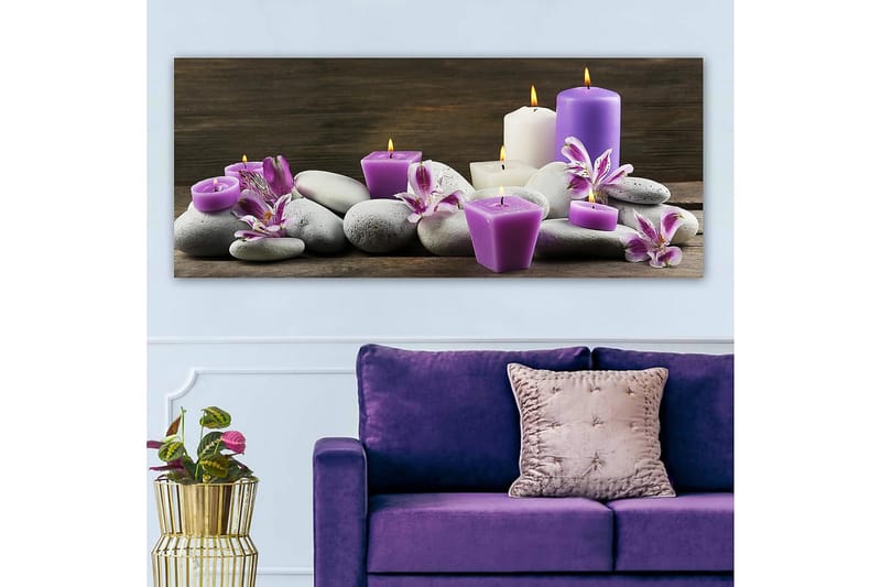 Canvastavla YTY Floral & Botanical Flerfärgad - 120x50 cm - Inredning - Tavlor & posters - Canvastavla