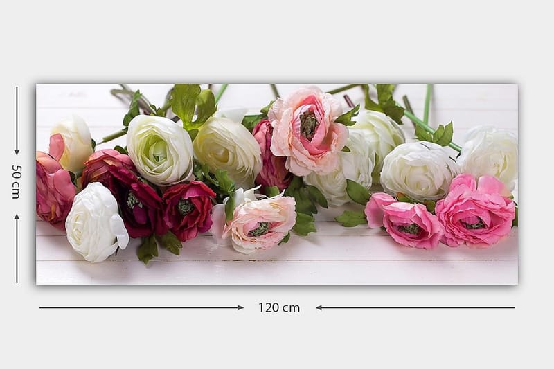 Canvastavla YTY Floral & Botanical Flerfärgad - 120x50 cm - Inredning - Tavlor & posters - Canvastavla