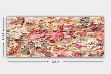 Canvastavla YTY Floral & Botanical Flerfärgad - 120x50 cm - Inredning - Tavlor & posters - Canvastavla