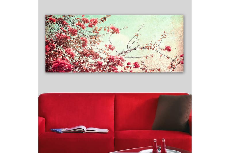 Canvastavla YTY Floral & Botanical Flerfärgad - 120x50 cm - Inredning - Tavlor & posters - Canvastavla