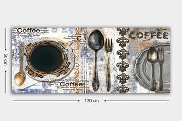 Canvastavla YTY Food & Beverage Flerfärgad - 120x50 cm - Inredning - Tavlor & posters - Canvastavla