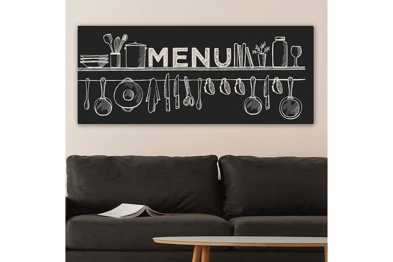 Canvastavla YTY Food & Beverage Flerfärgad - 120x50 cm - Canvastavla