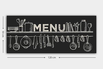 Canvastavla YTY Food & Beverage Flerfärgad - 120x50 cm - Inredning - Tavlor & posters - Canvastavla