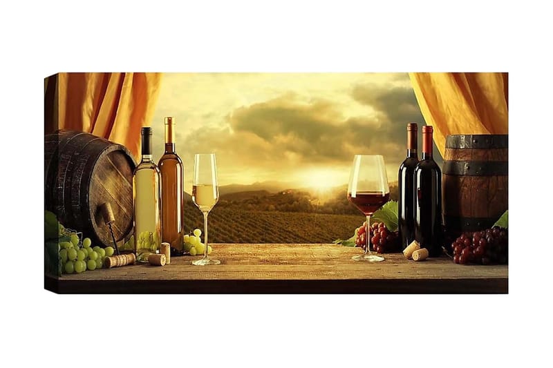 Canvastavla YTY Food & Beverage Flerfärgad - 120x50 cm - Inredning - Tavlor & posters - Canvastavla