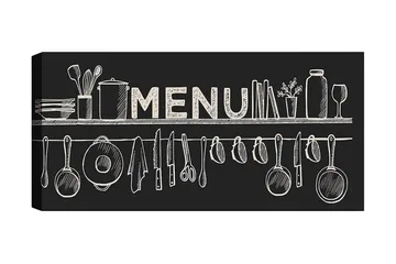 Canvastavla YTY Food & Beverage Flerfärgad - 120x50 cm - Inredning - Tavlor & posters - Canvastavla