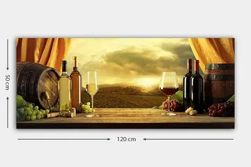 Canvastavla YTY Food & Beverage Flerfärgad - 120x50 cm - Inredning - Tavlor & posters - Canvastavla