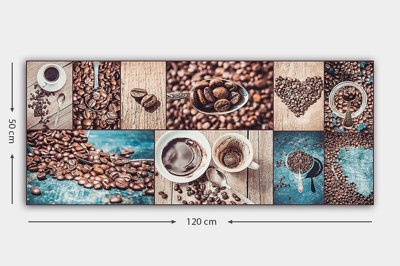 Canvastavla YTY Food & Beverage Flerfärgad - 120x50 cm - Inredning - Tavlor & posters - Canvastavla